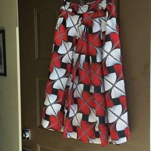 African Ankara Cotton Skirt